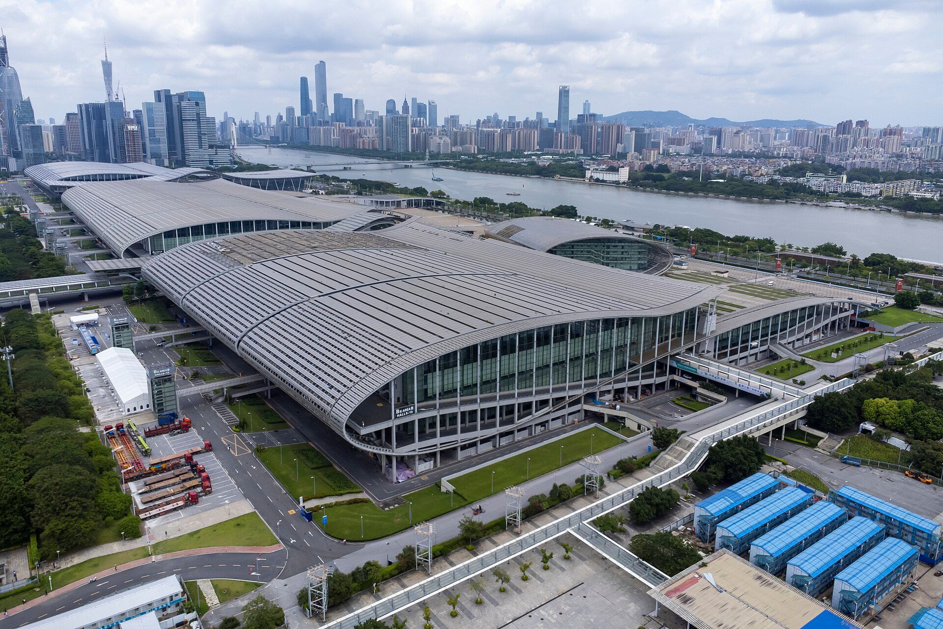 Aerial view of the Canton Fair Complex (Zone B), Pazhou
