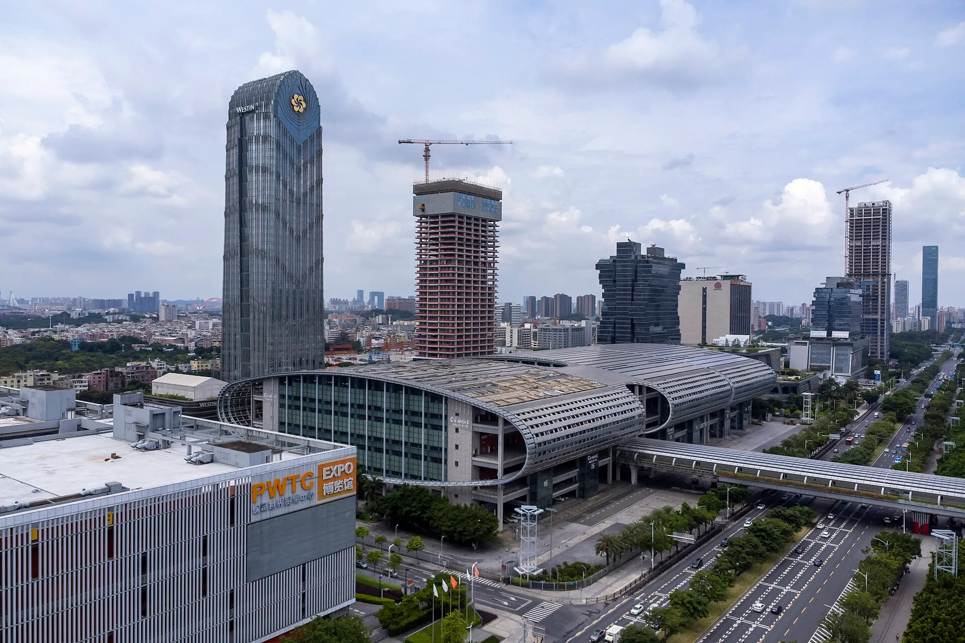 Area C of the Canton Fair Complex with Canton Fair Tower A behind