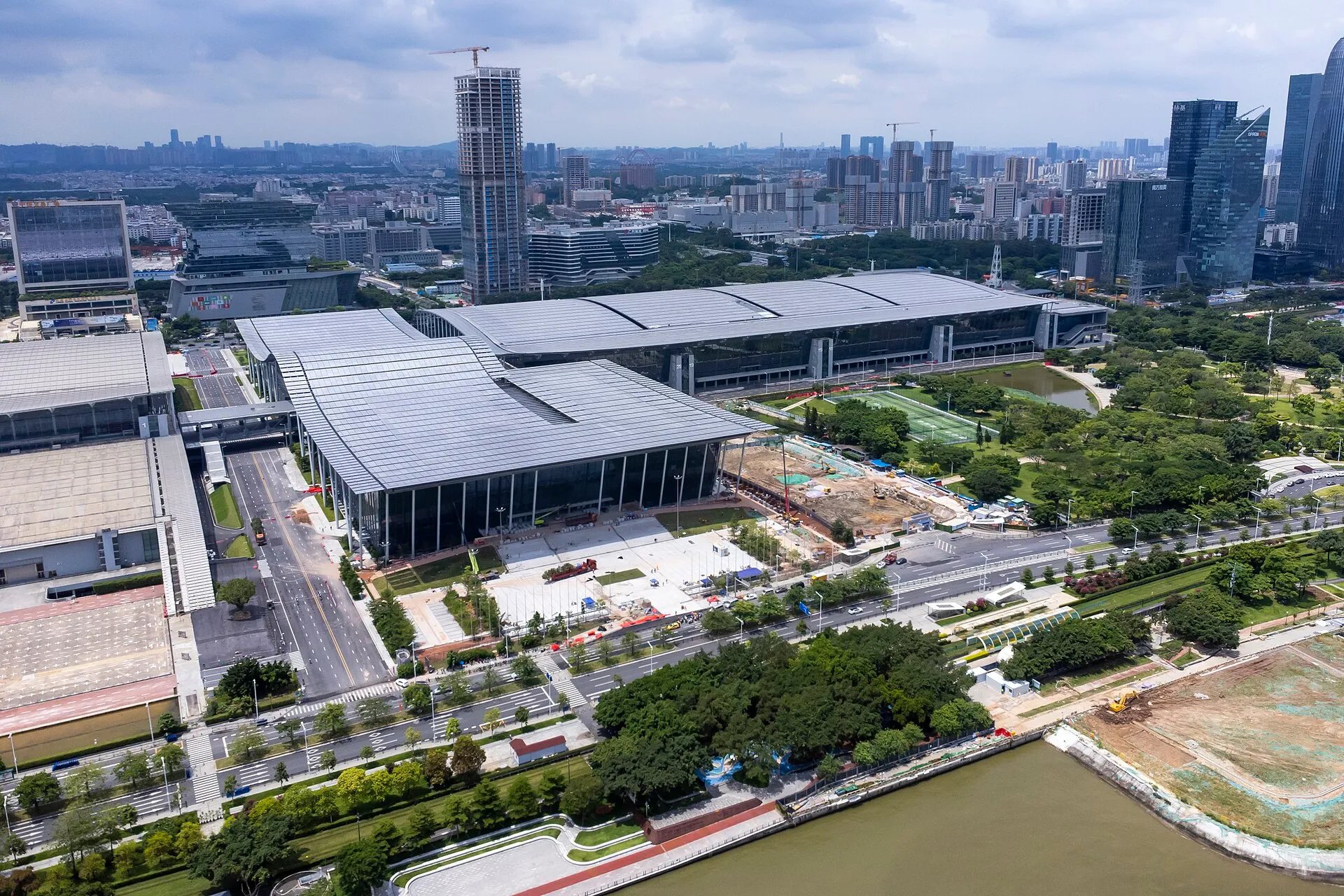 Area D of the Canton Fair Complex from the air