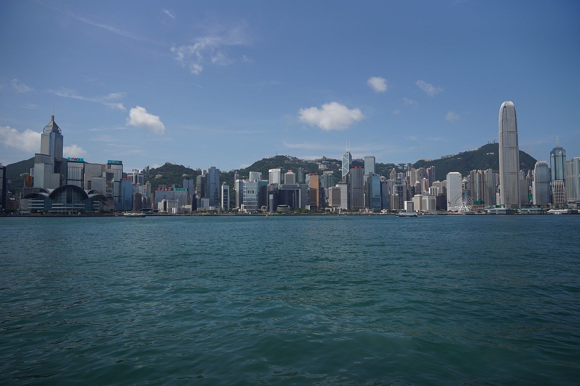 Victoria Harbour and Central skyline from Tsim Sha Tsui